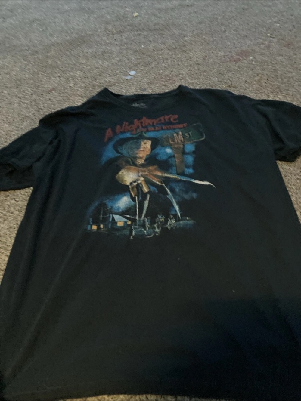 Black 'A Nightmare on Elm Street' Graphic Short Sleeve Tee